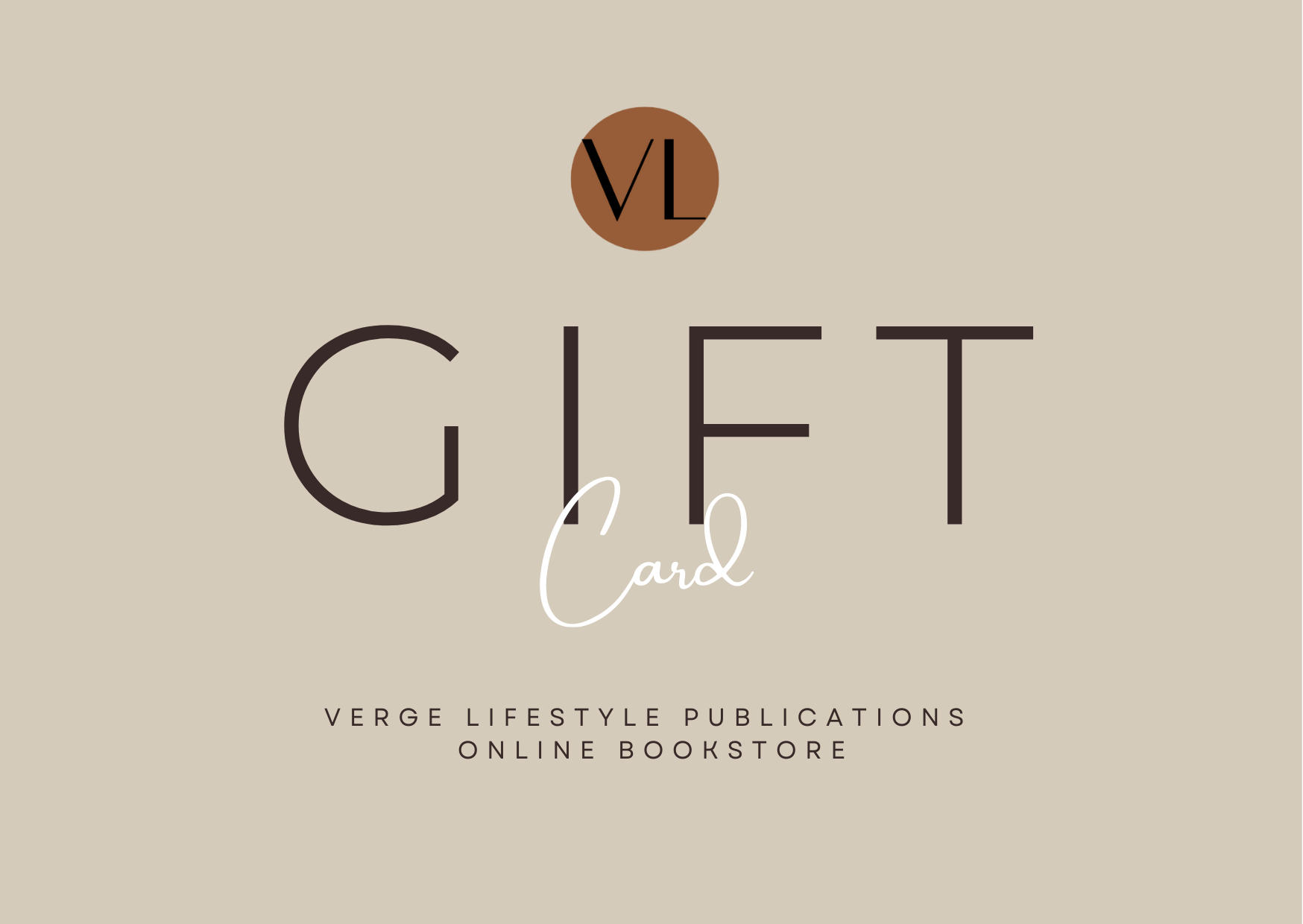 VERGE Online Bookstore - Digital Gift Card - Light